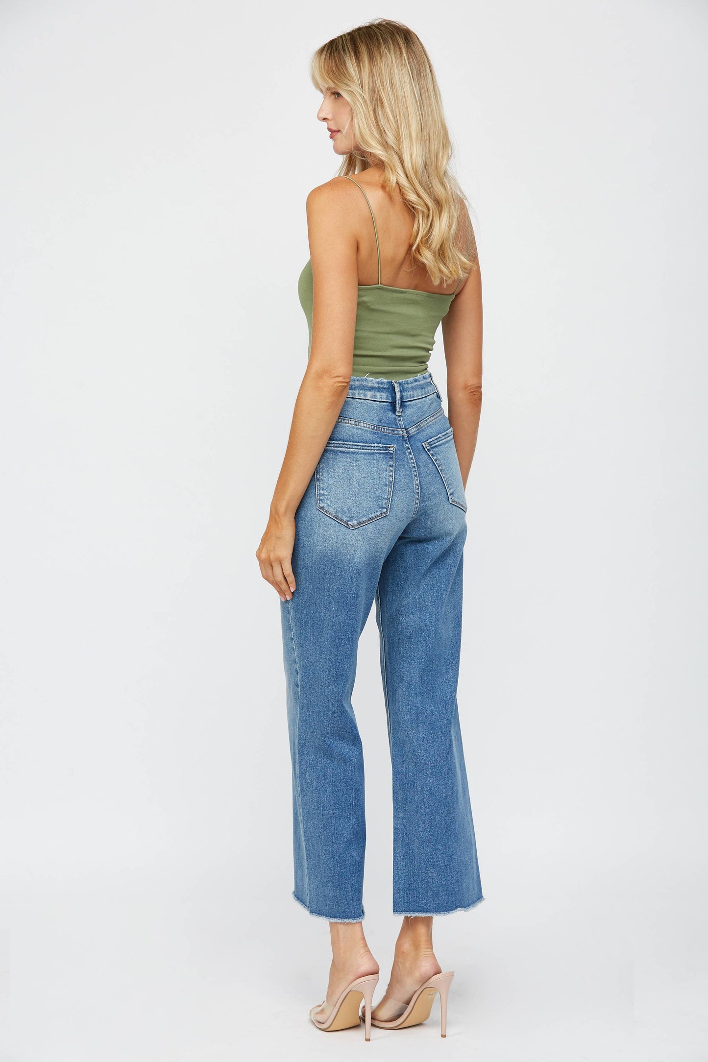 FESTIVAL STRETCH HIGH-RISE WIDE LEG JEANS