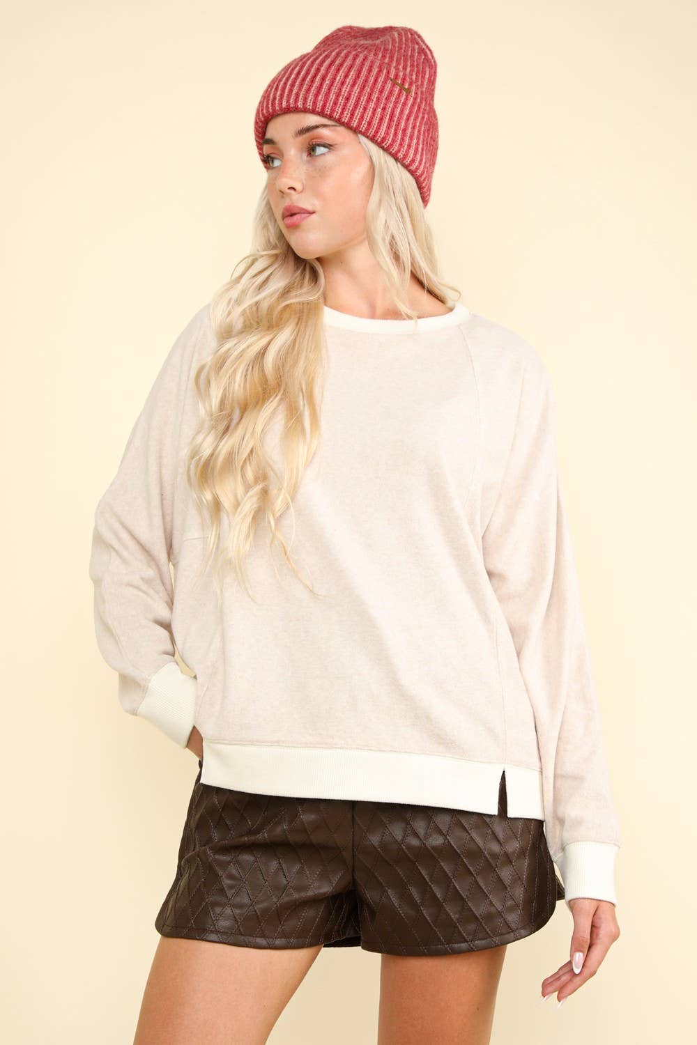 Curvy Velour Cozy Top