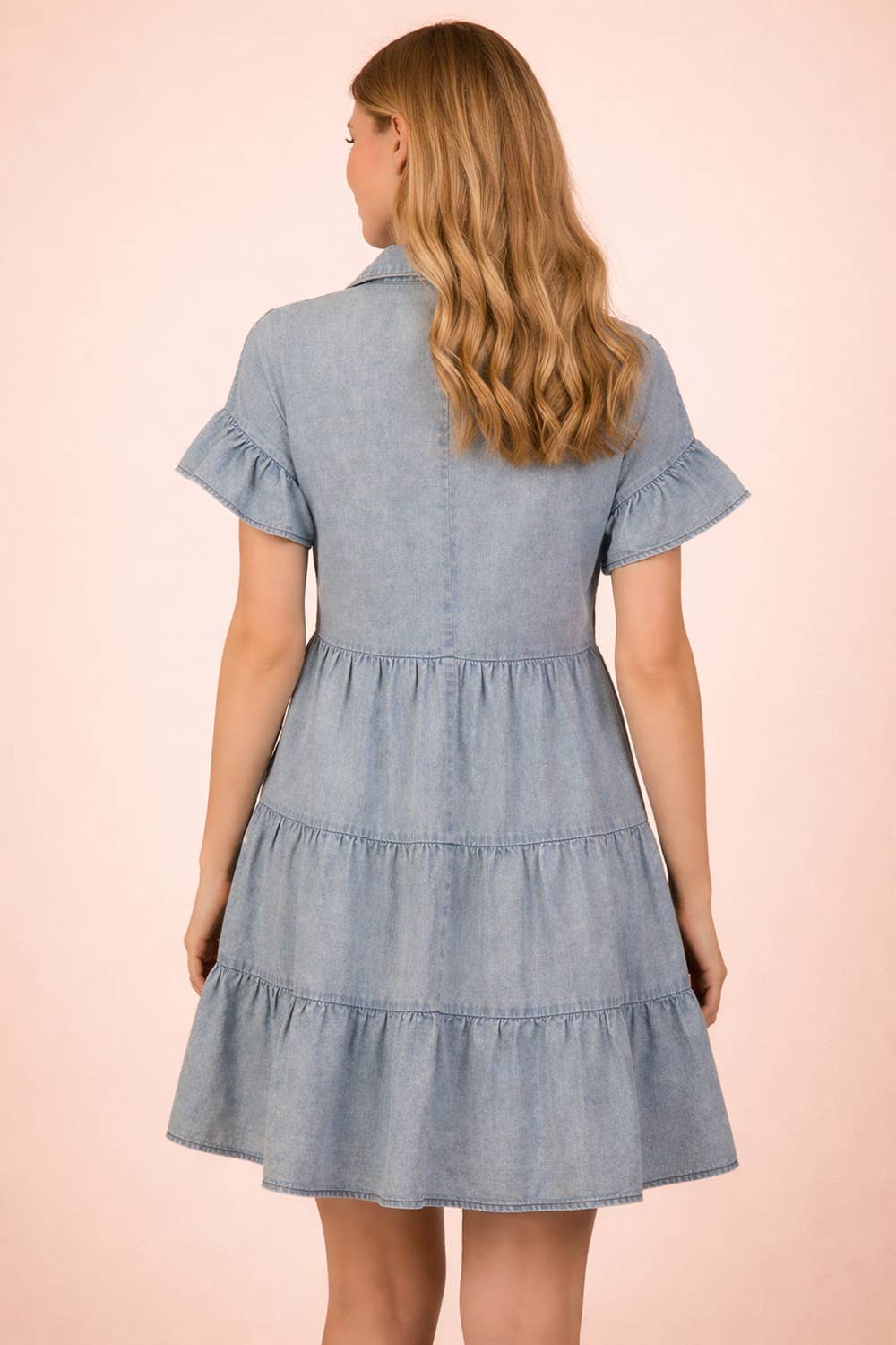 Mineral Washed Chambray Dress