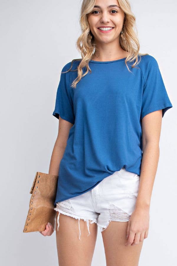 Basic Scoop-neck Tee