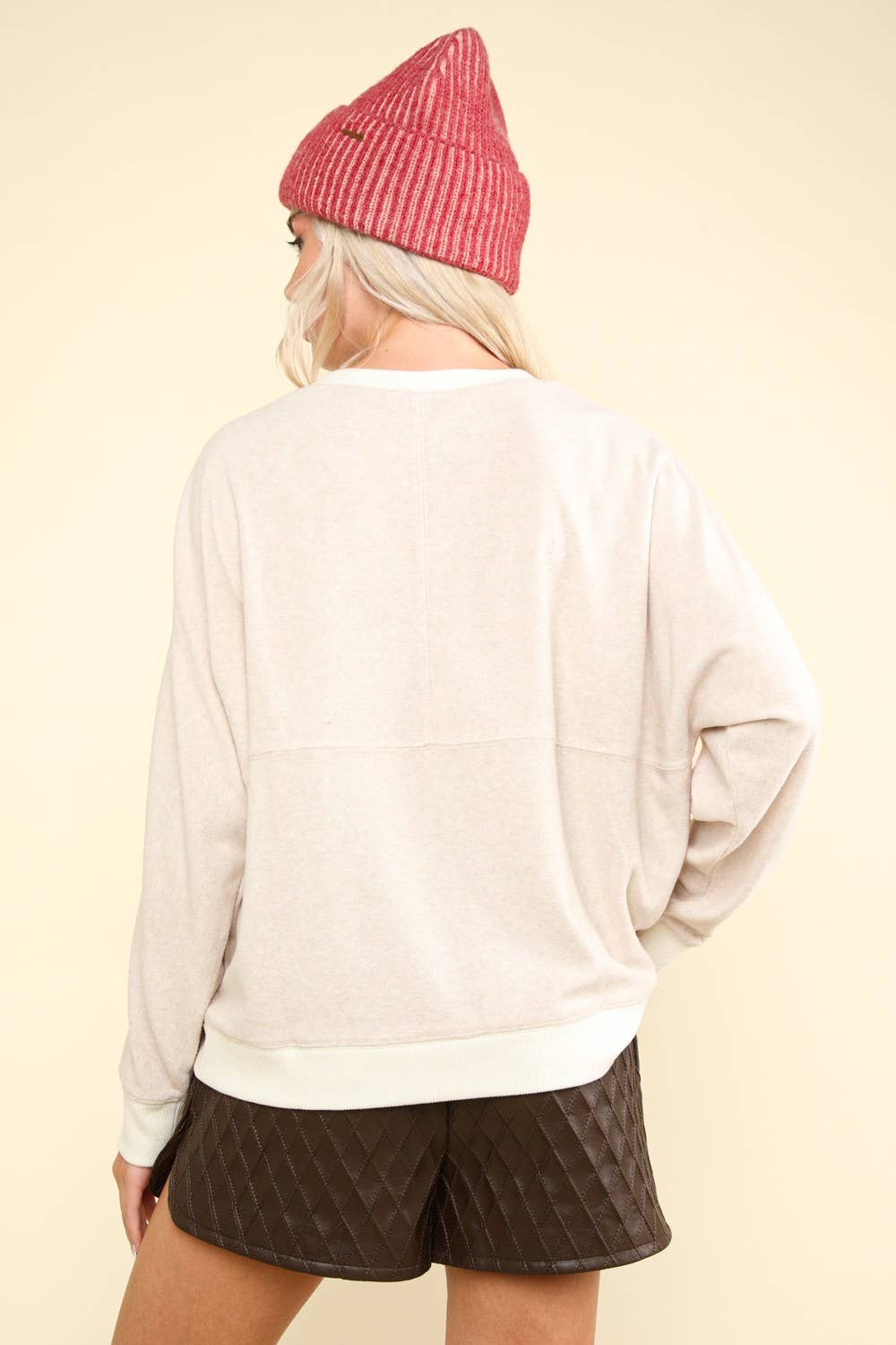 Curvy Velour Cozy Top