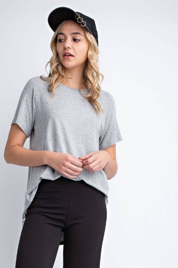 Basic Scoop-neck Tee