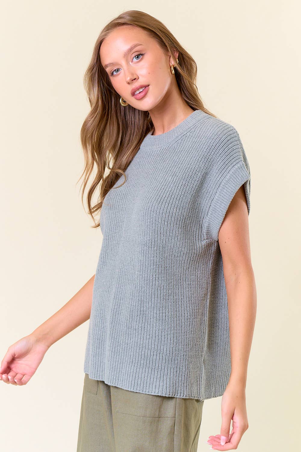 Ribbed Sweater Vest