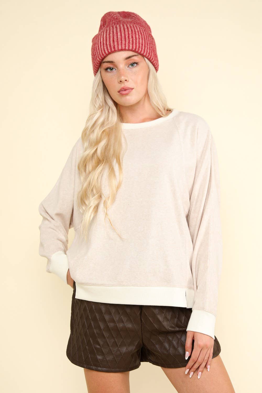Curvy Velour Cozy Top
