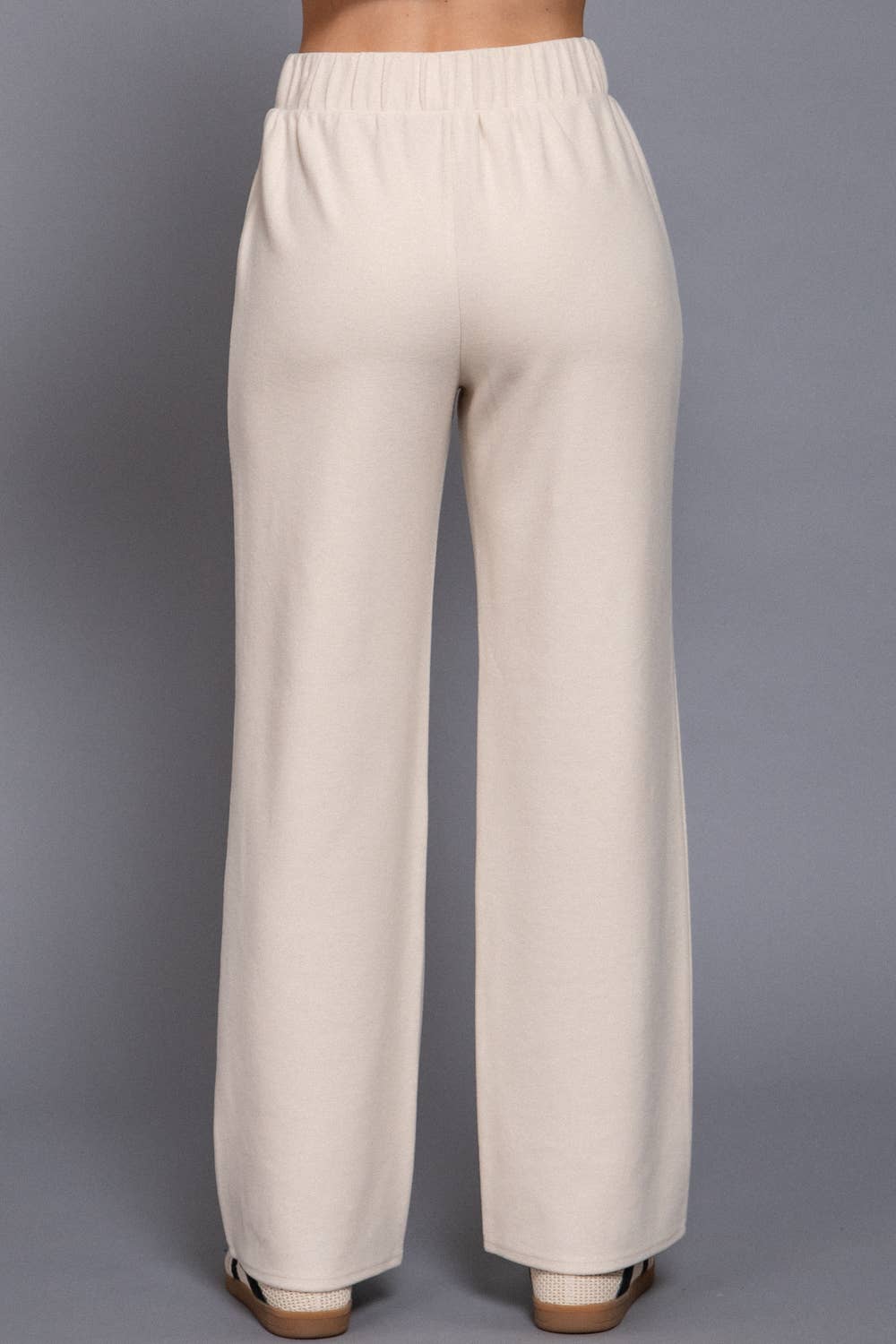 Elastic Waist Soft Knit Pants