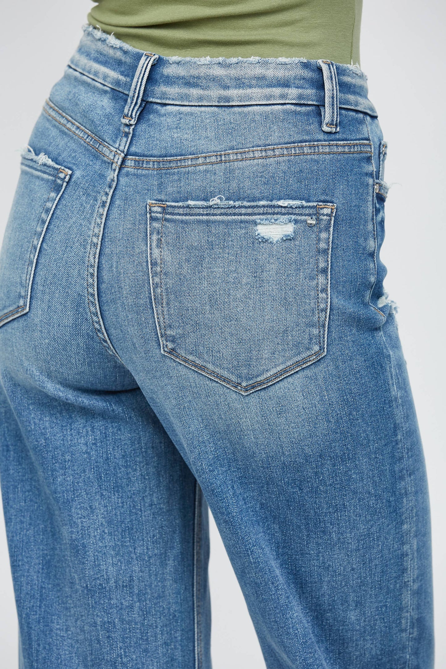 FESTIVAL STRETCH HIGH-RISE WIDE LEG JEANS