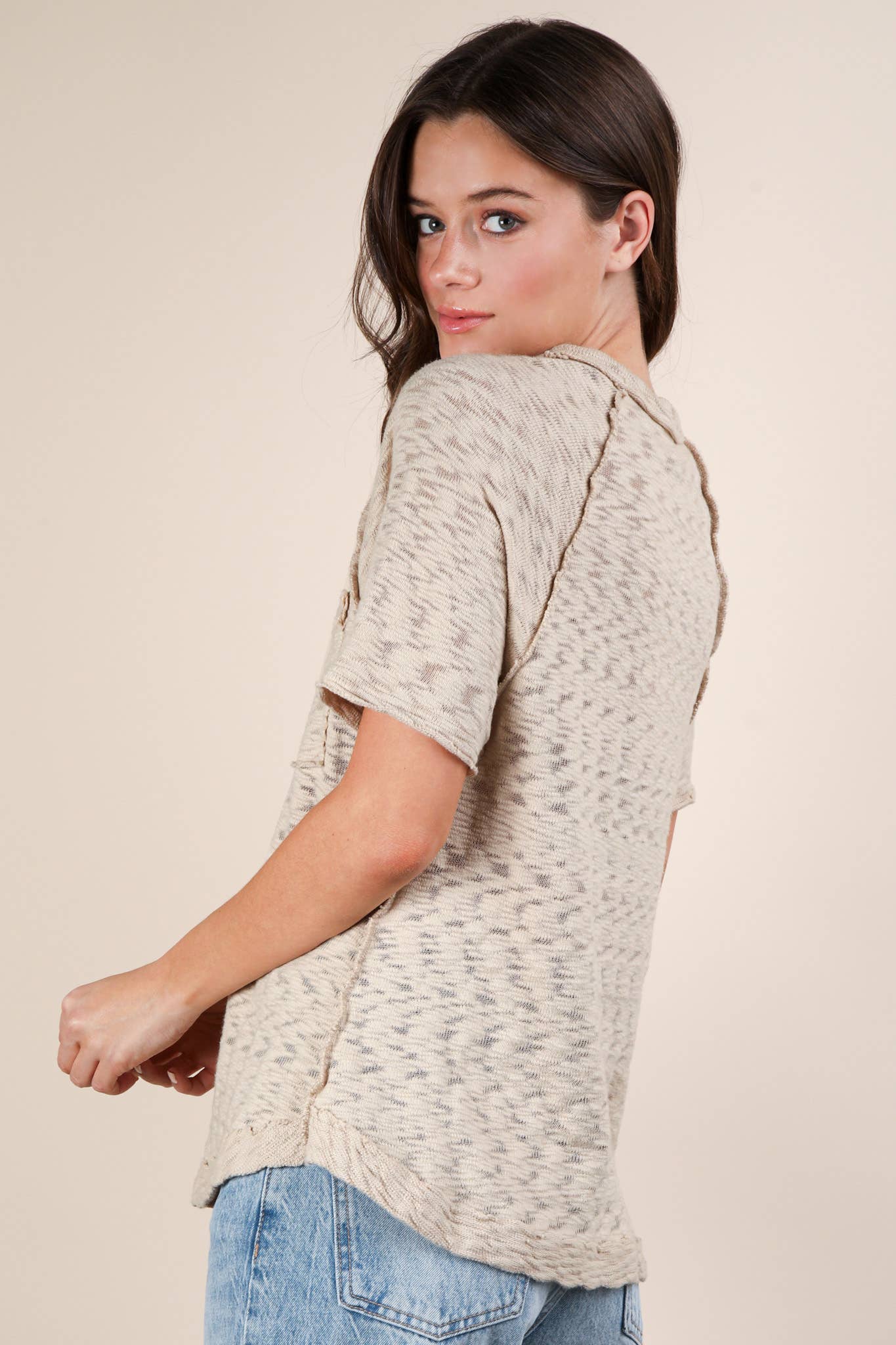 Curvy Patch Packet Top