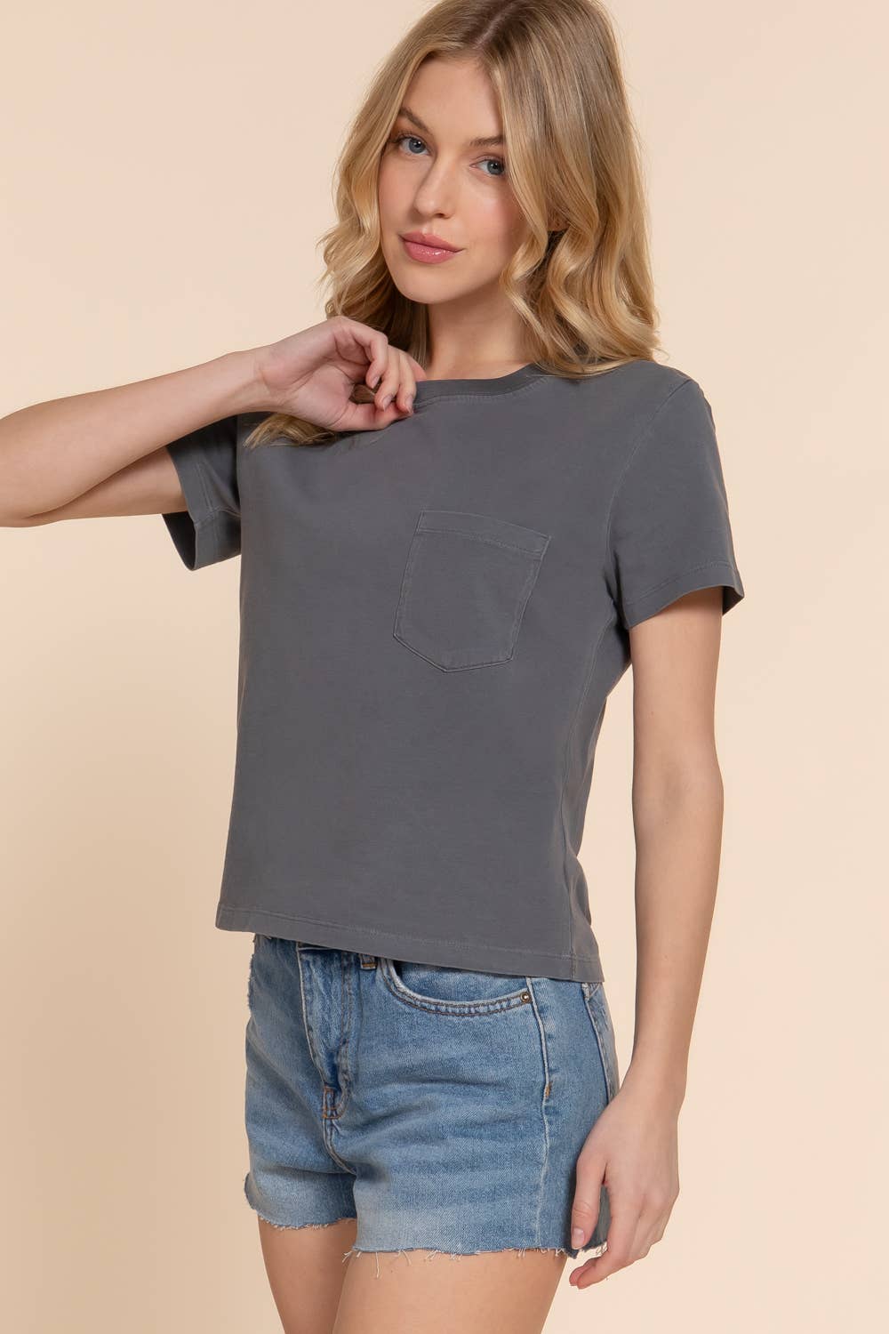 Garment Dye Pocket Tee
