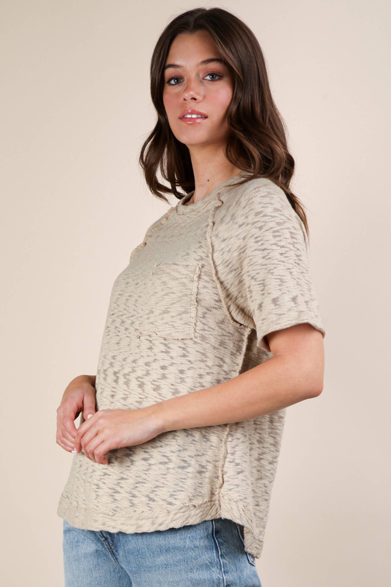 Curvy Patch Packet Top