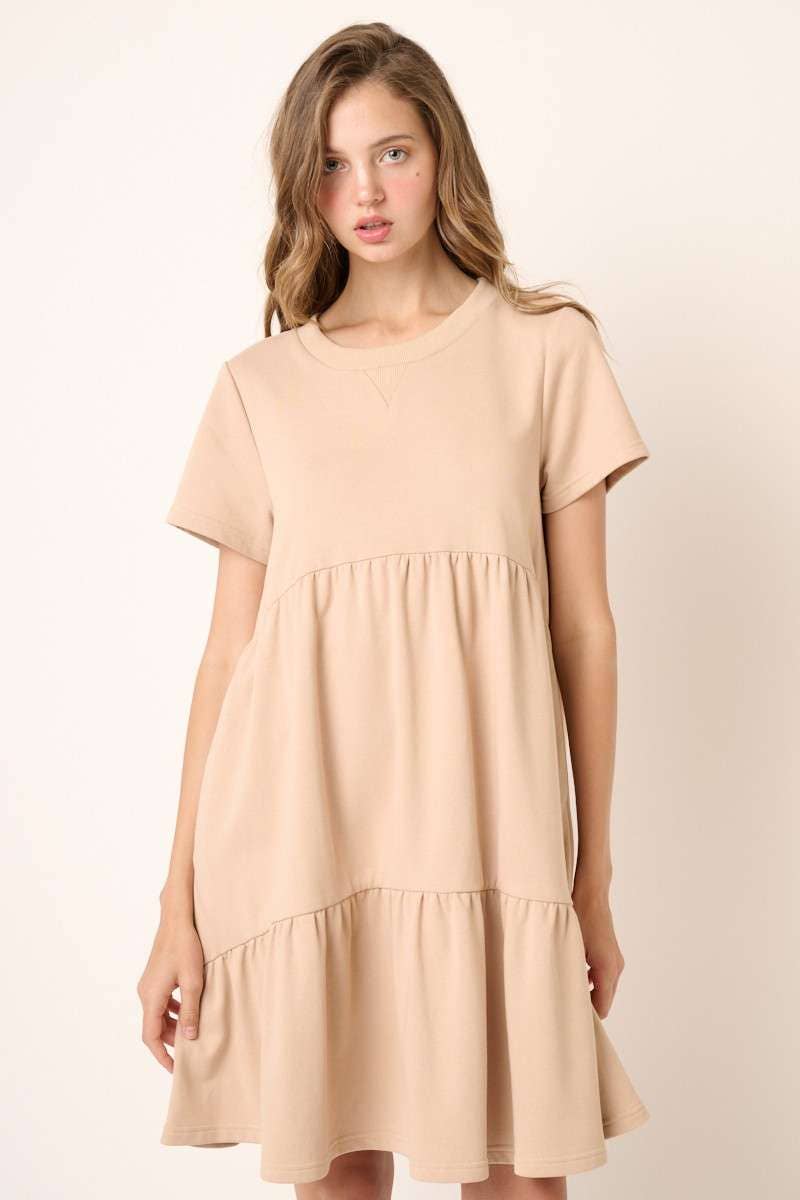 FRENCH TERRY BABYDOLL DRESS