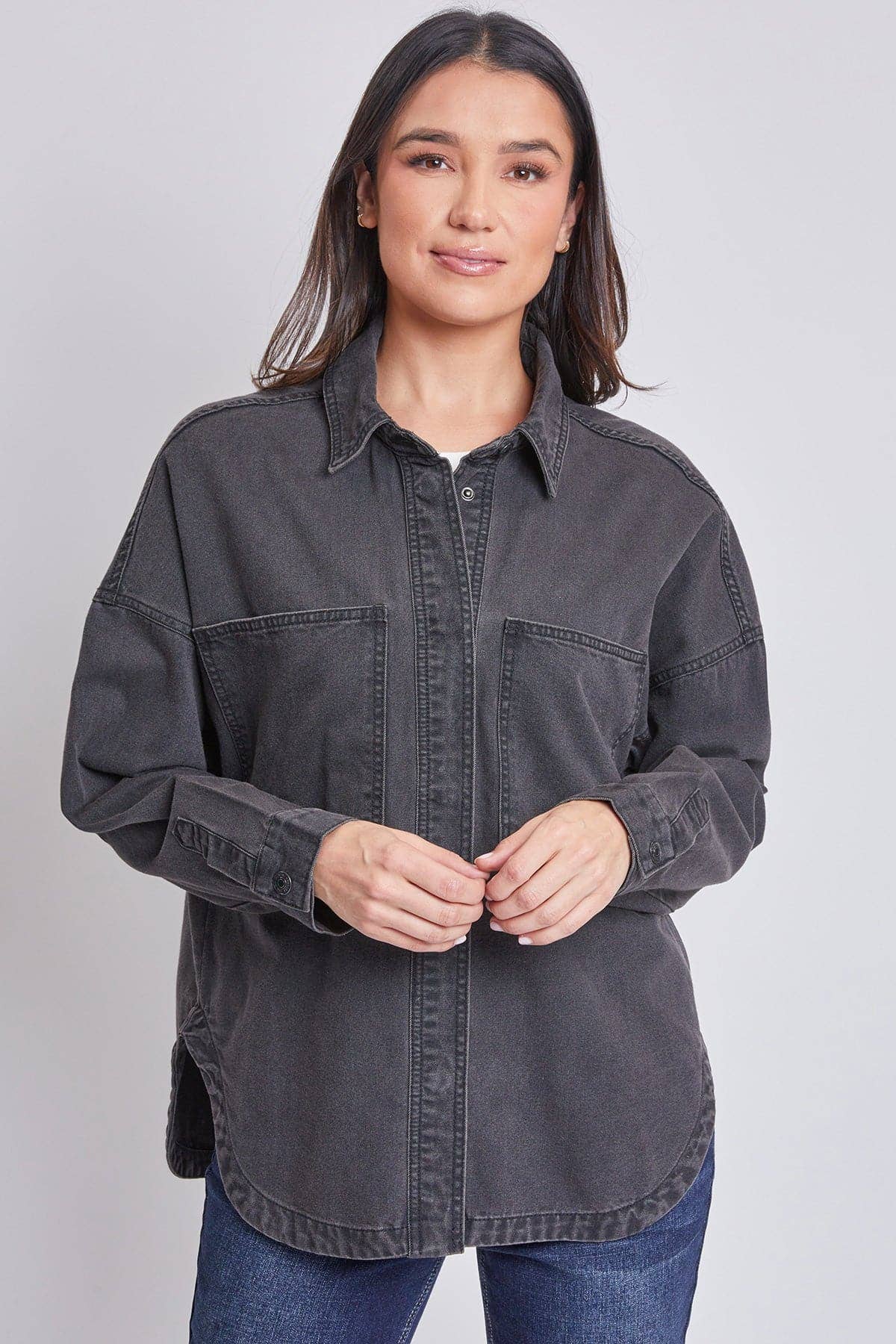 Patch Pocket Oversized Shacket