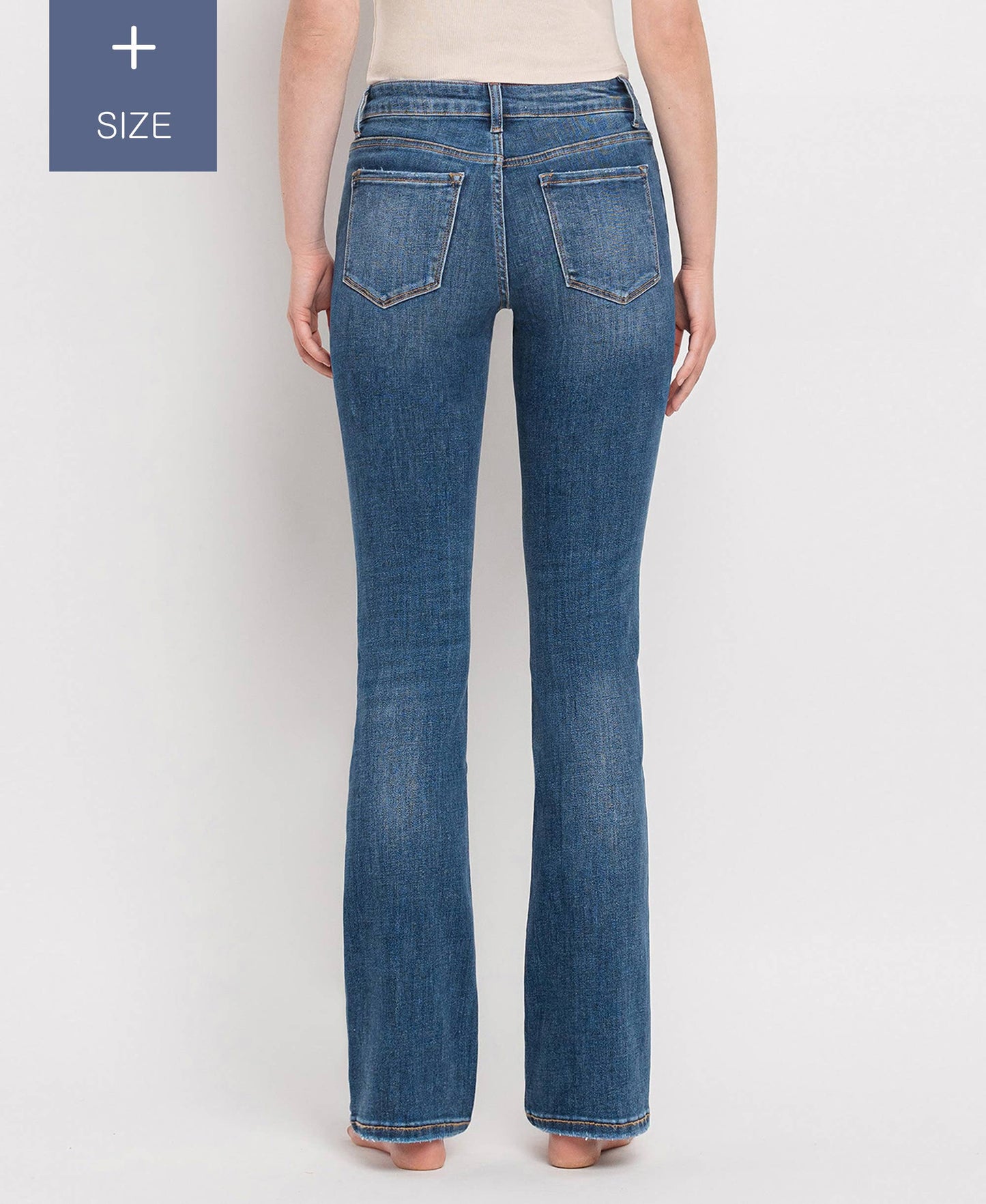 LV1064P:CURVY Midrise Bootcut Jeans