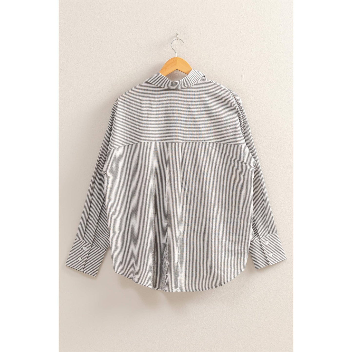 Striped Button-Down Shirt