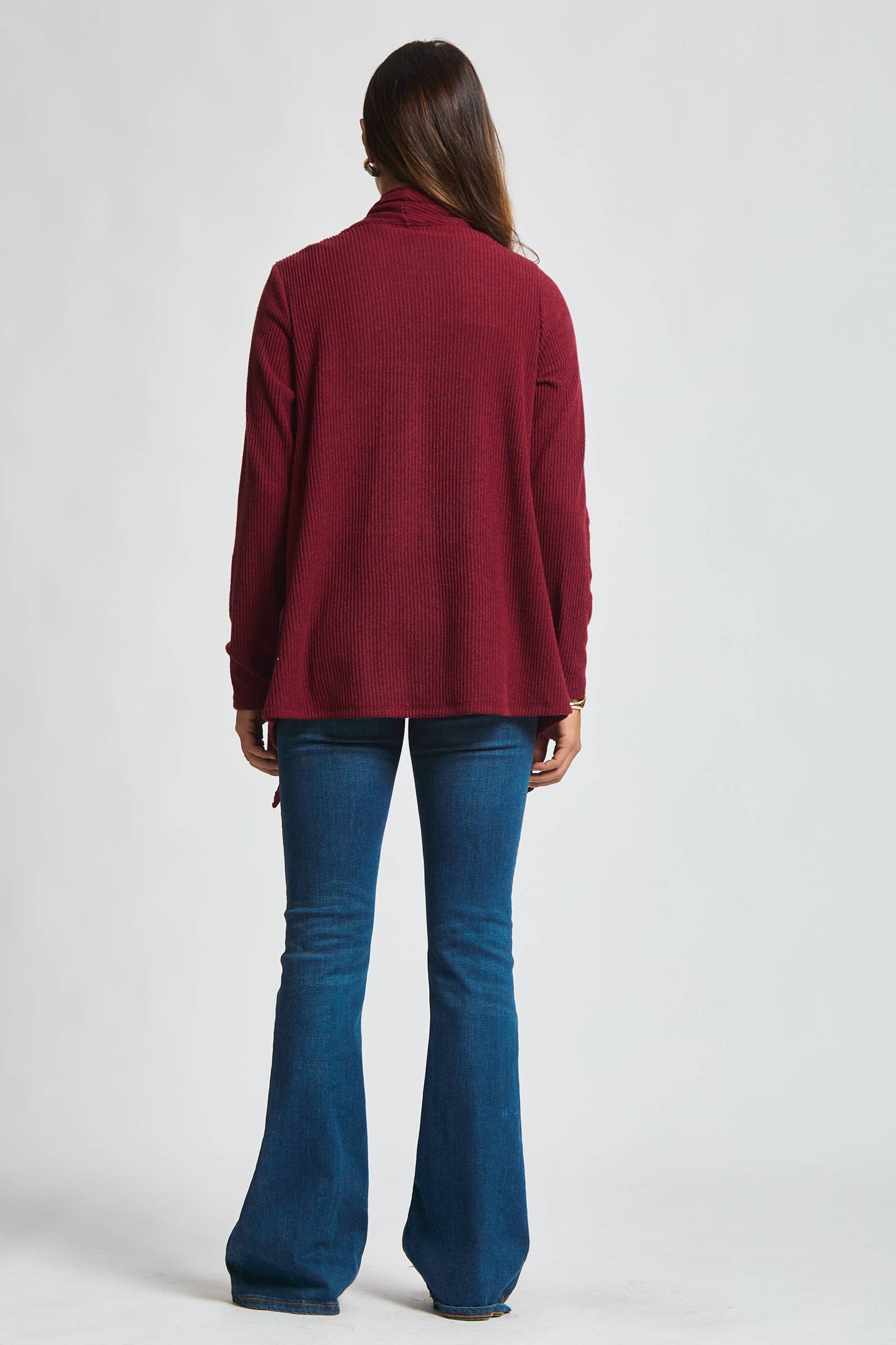 Wrap Top w/ Button Front