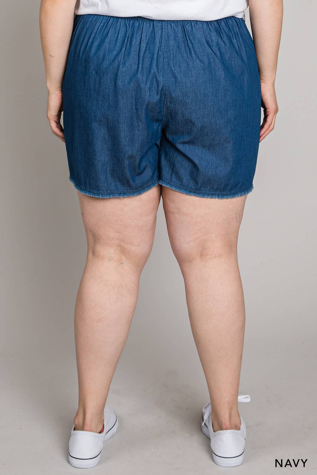 CURVY Cotton Washed Shorts