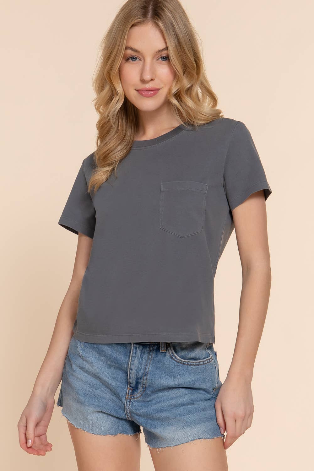 Garment Dye Pocket Tee