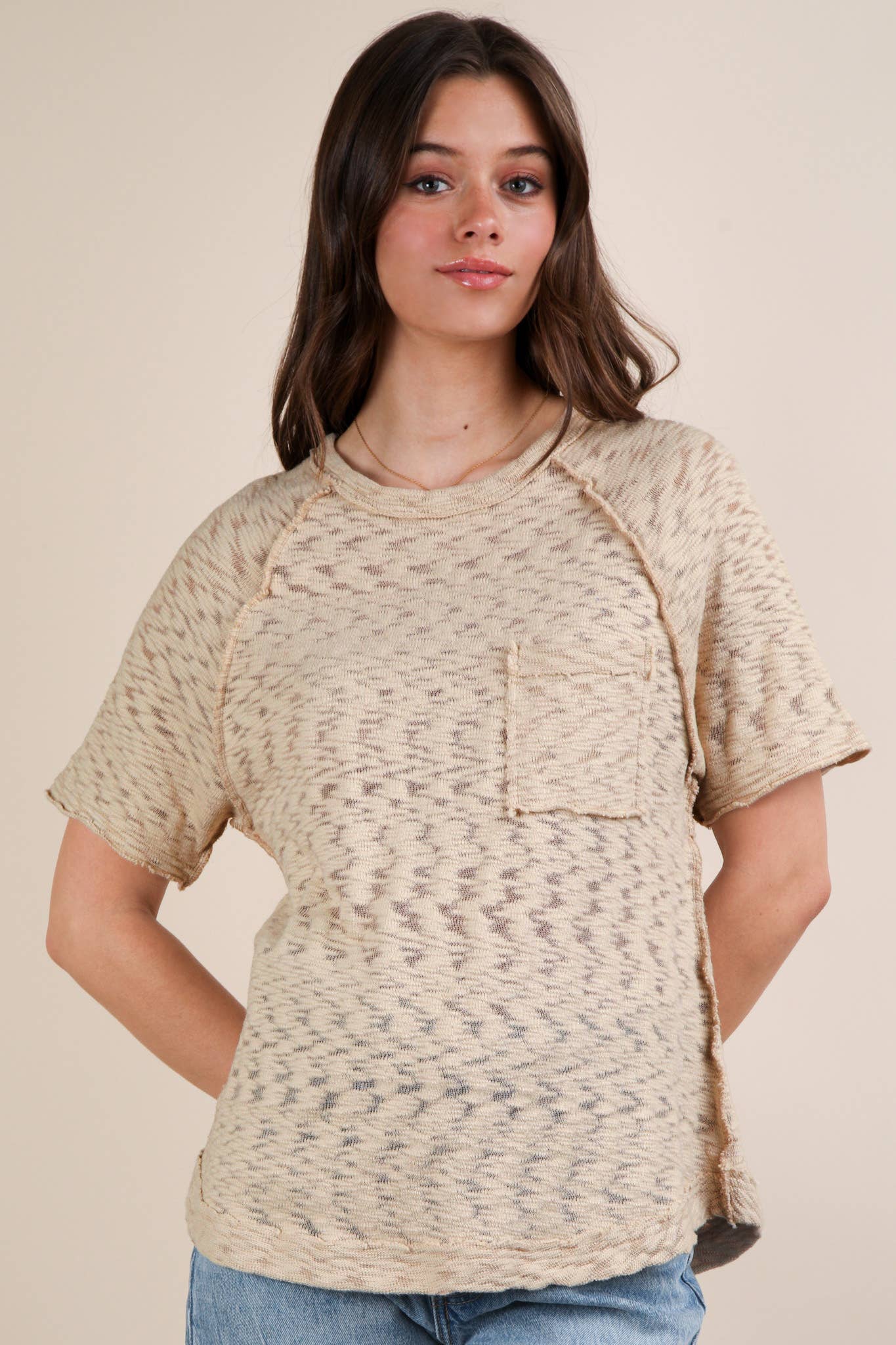Curvy Patch Packet Top