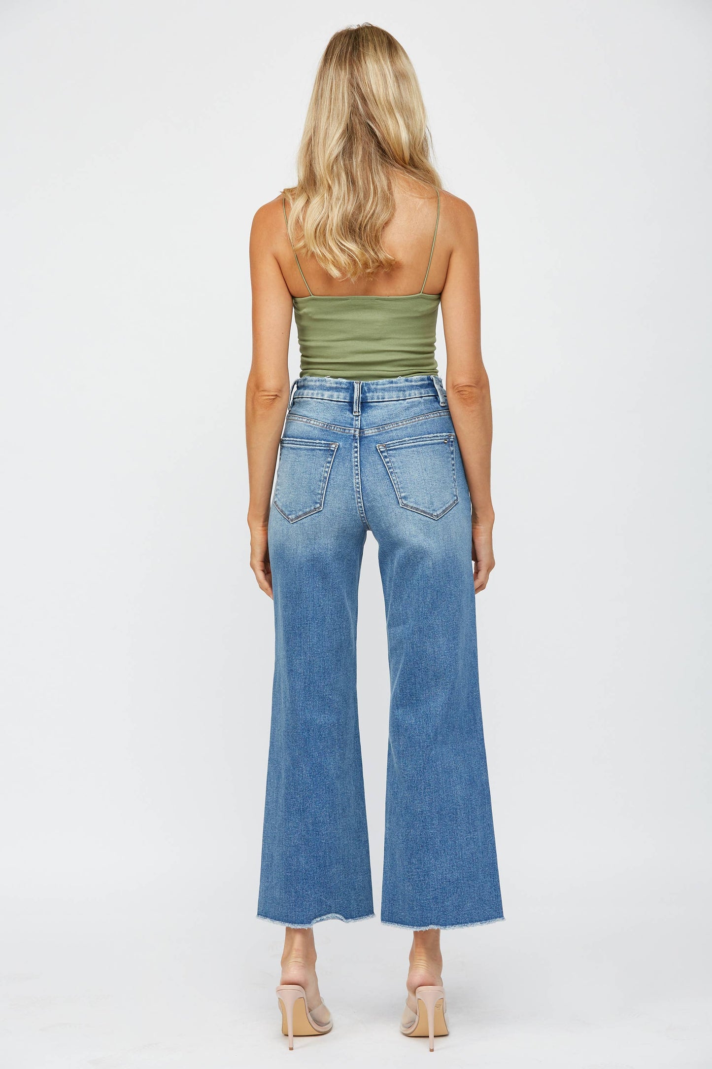 FESTIVAL STRETCH HIGH-RISE WIDE LEG JEANS
