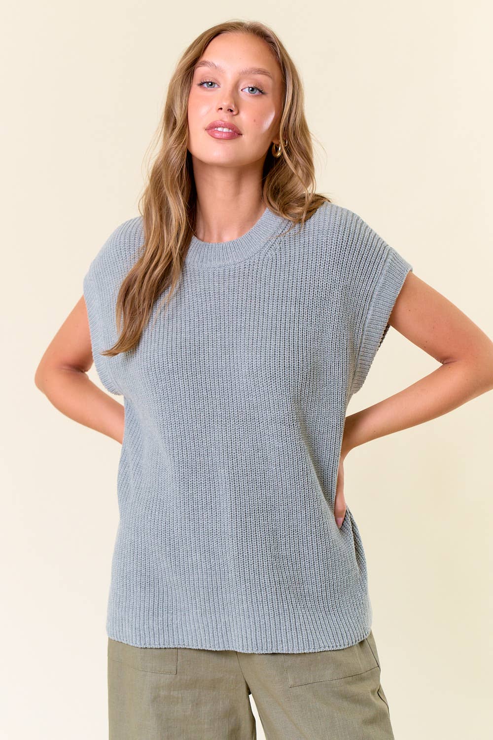 Ribbed Sweater Vest