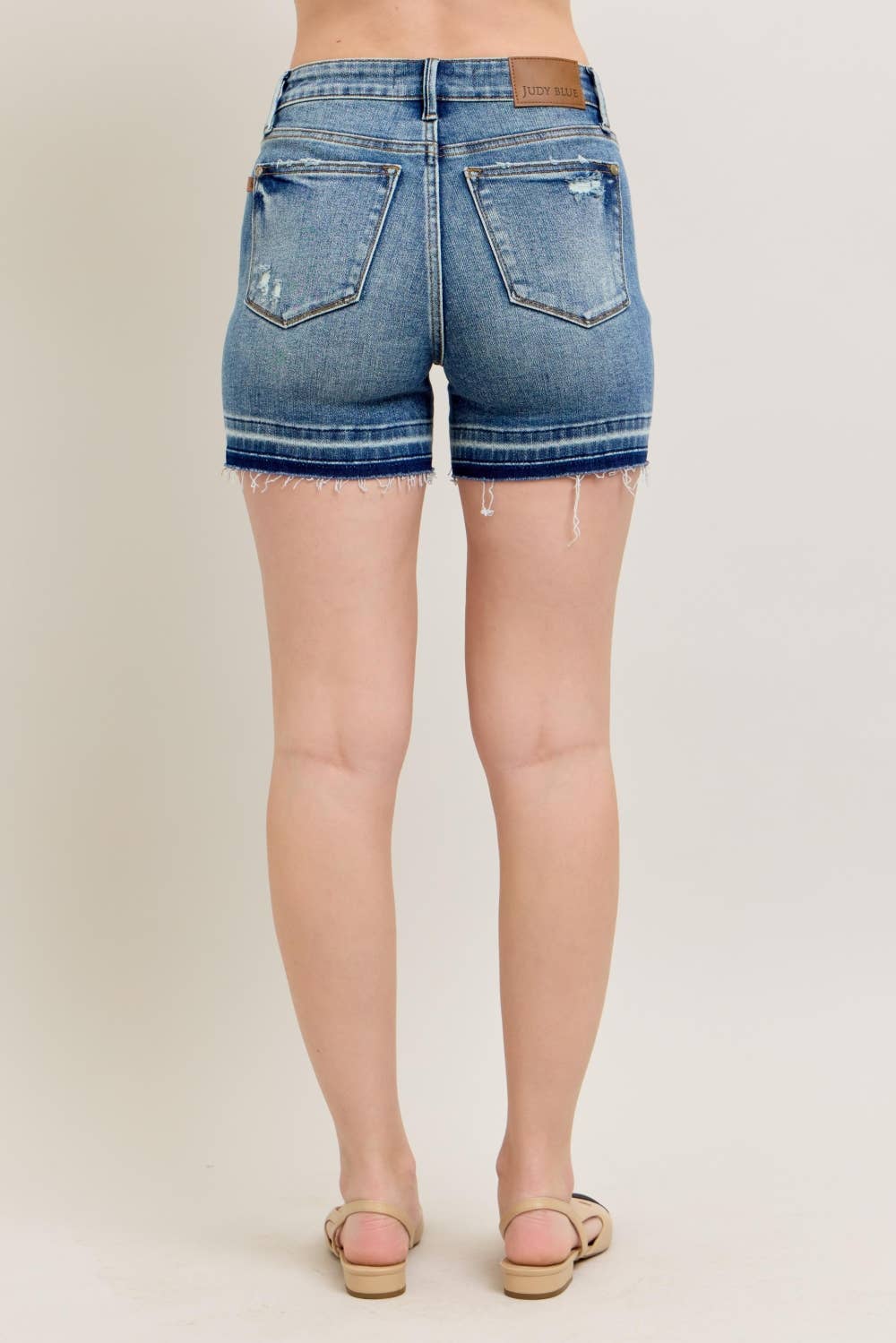 JB Tummy Control Release Hem Shorts