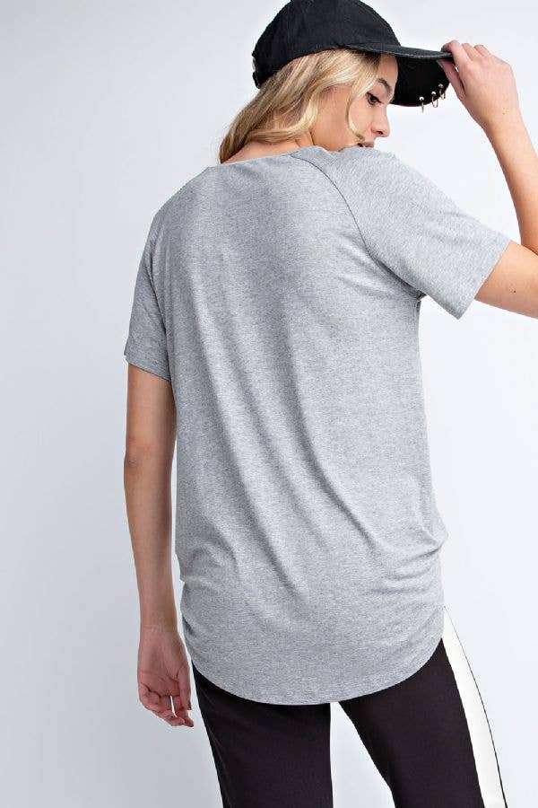 Basic Scoop-neck Tee