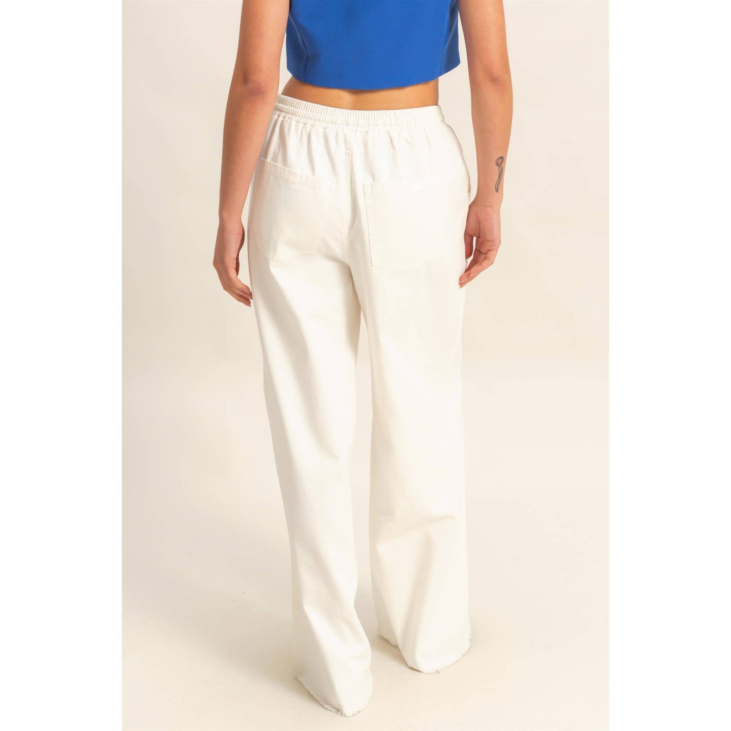 Loose Fit White Jeans