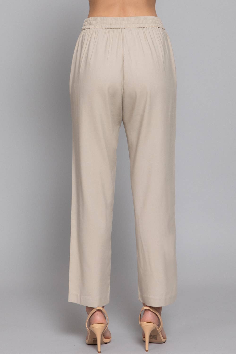 Elastic Waist Woven Pants
