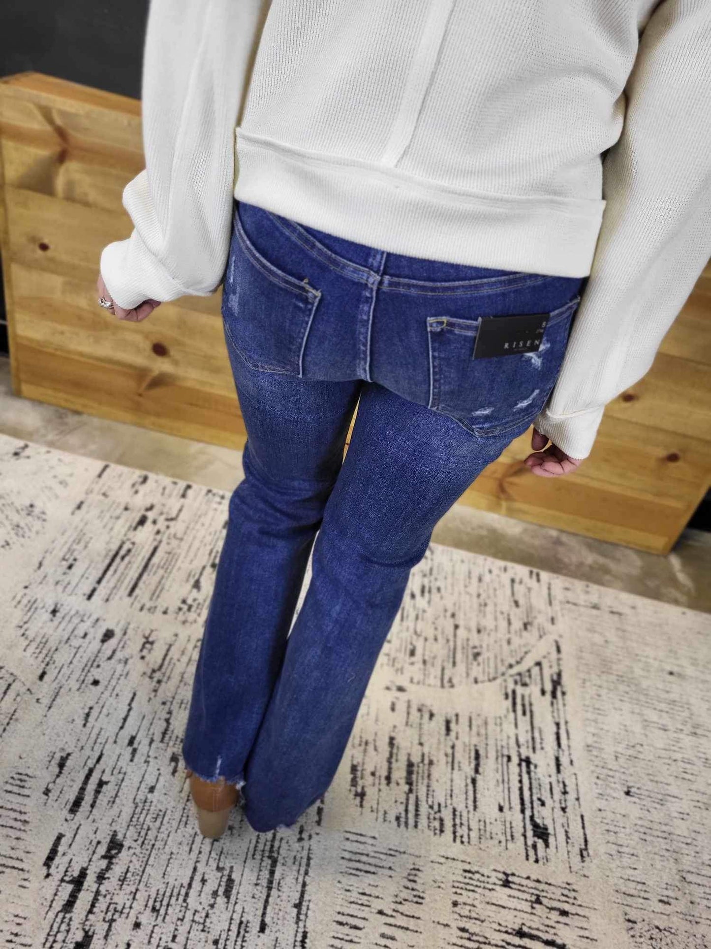Kaylee Risen Jeans - HIGH RISE SLIM STRAIGHT JEANS