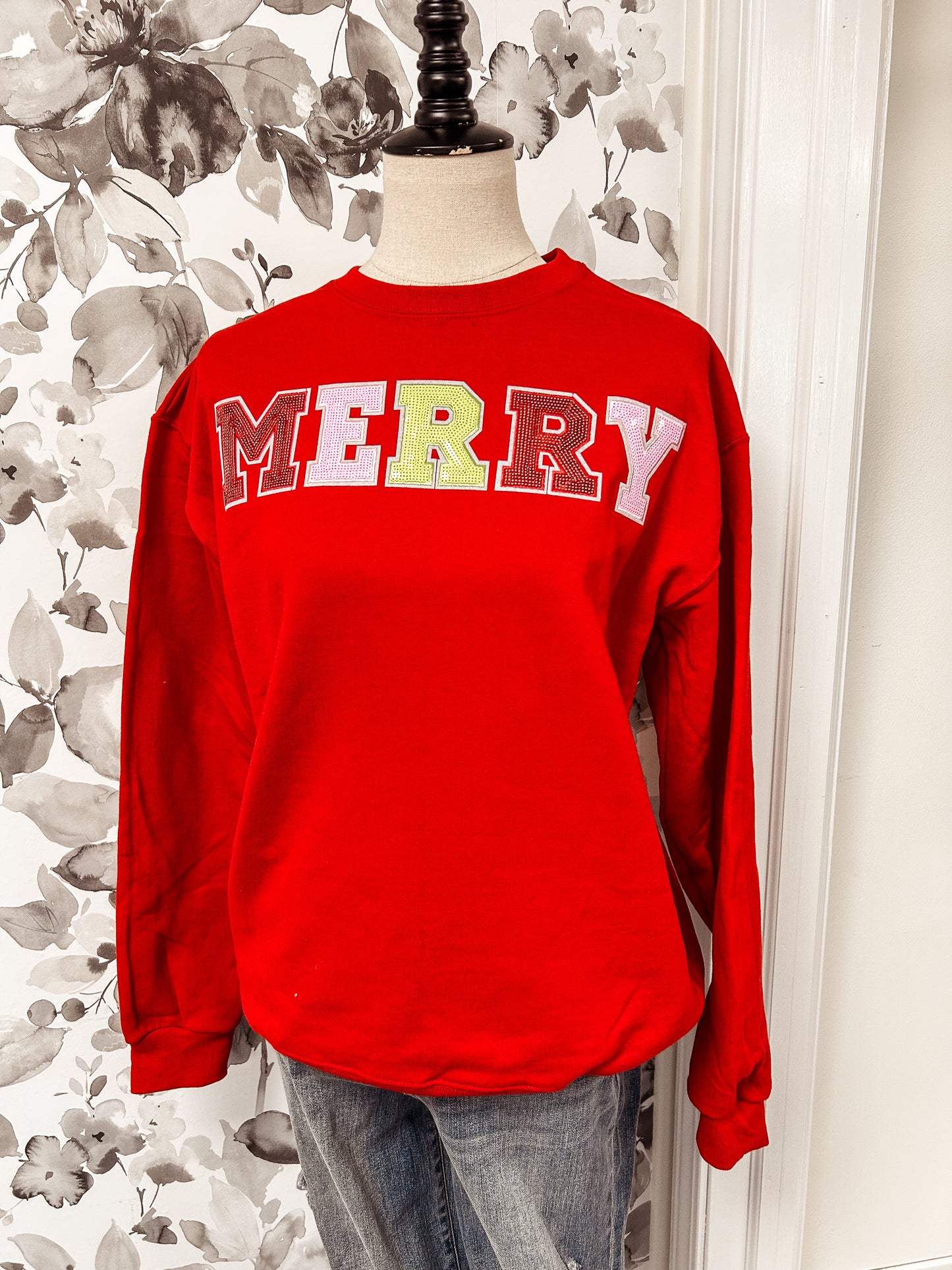 Merry Sequins Sweatshirt
