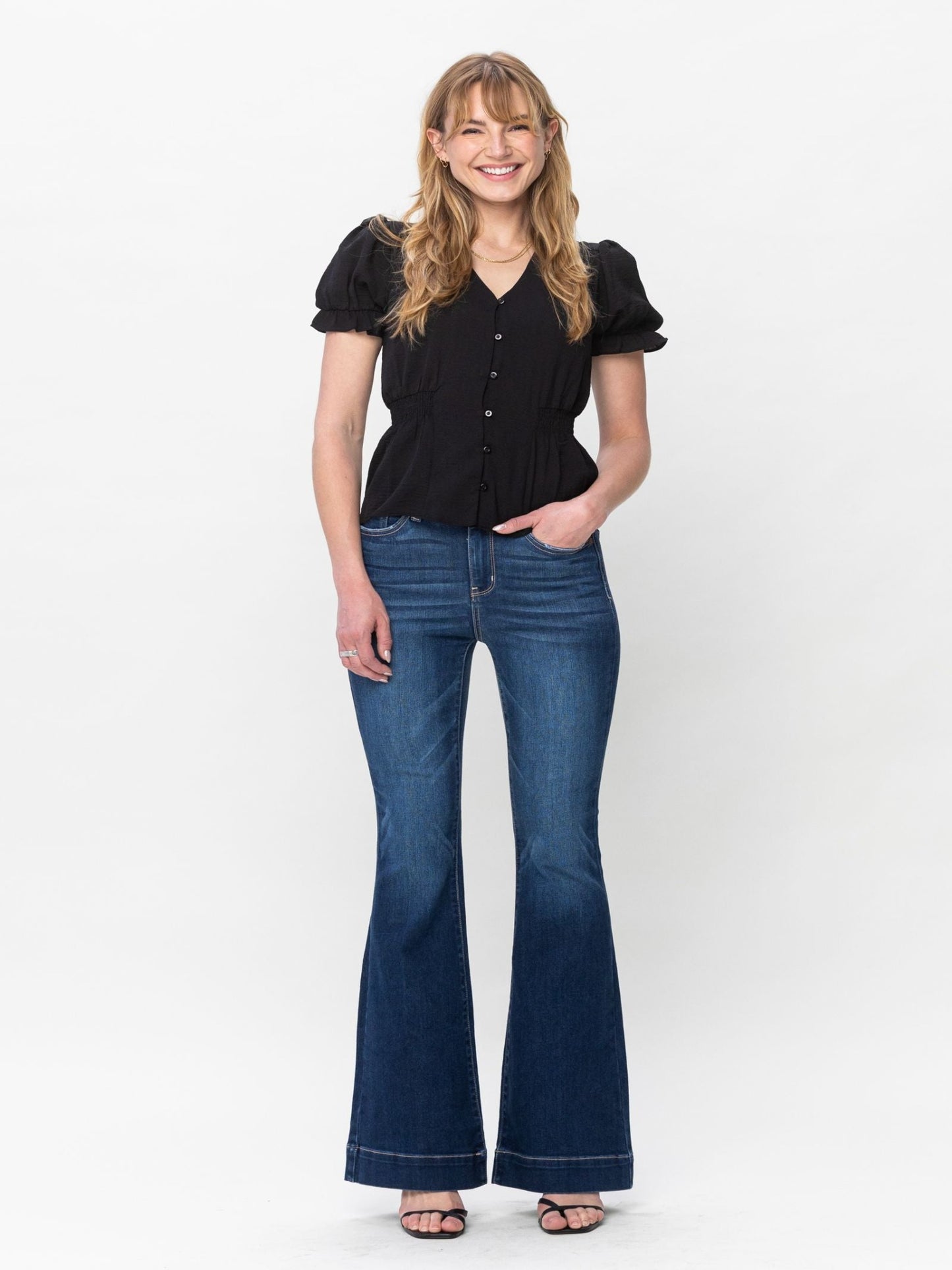 Judy Blue 82395: Mandy Flare Trouser/Dk