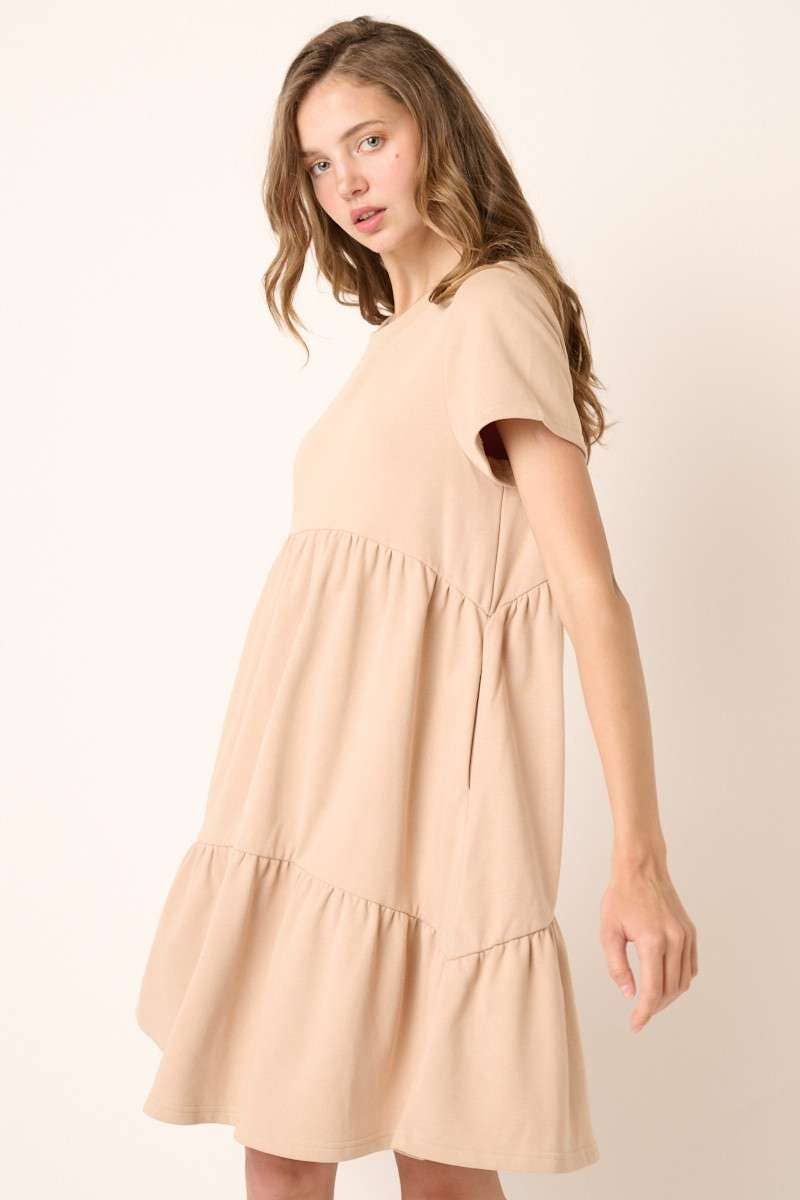 FRENCH TERRY BABYDOLL DRESS
