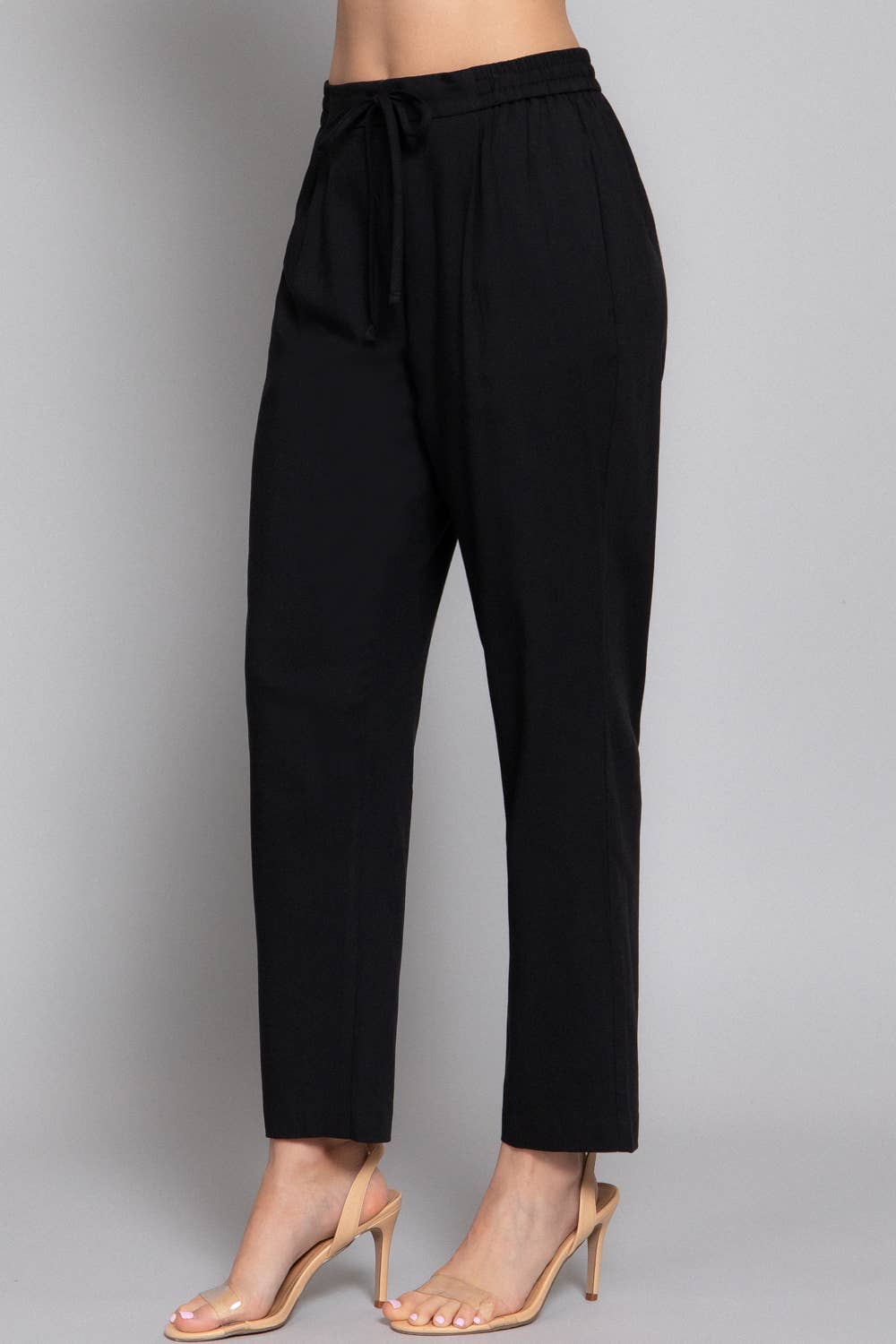 Elastic Waist Woven Pants