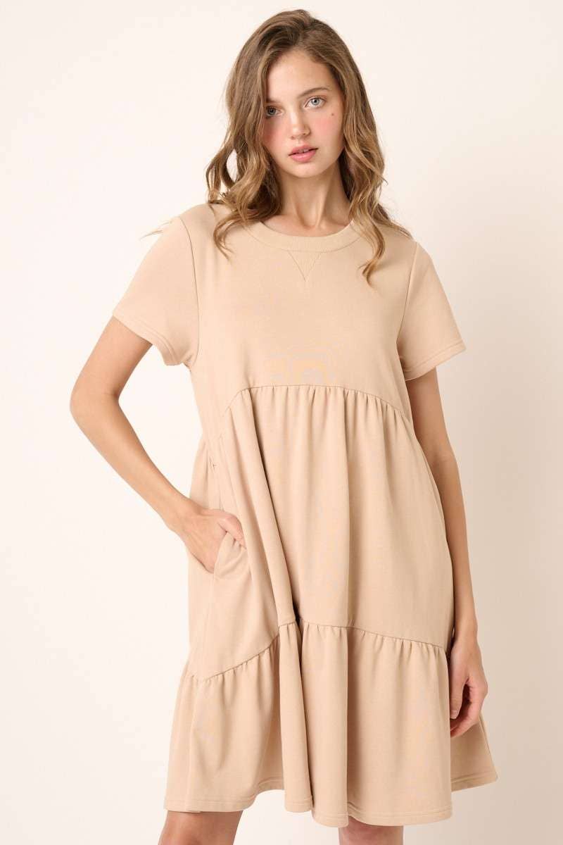 FRENCH TERRY BABYDOLL DRESS