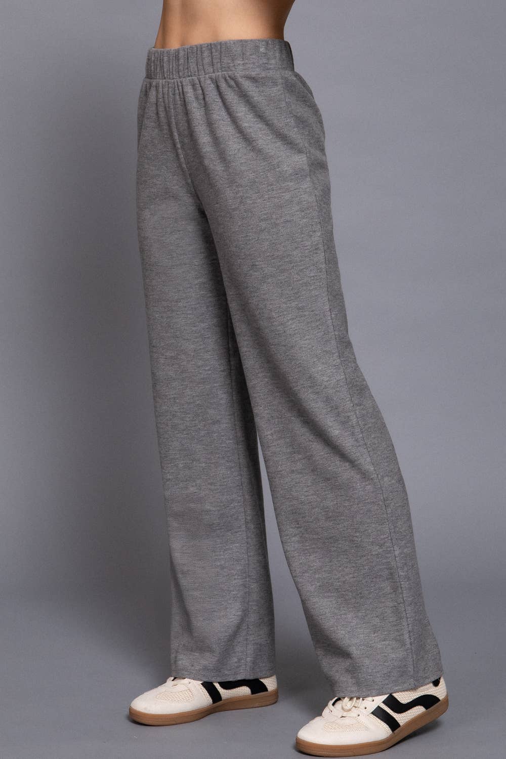 Elastic Waist Soft Knit Pants