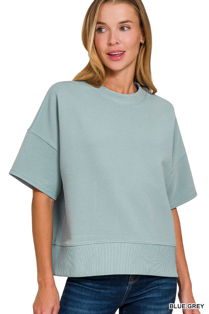 Ribbed Banded Top