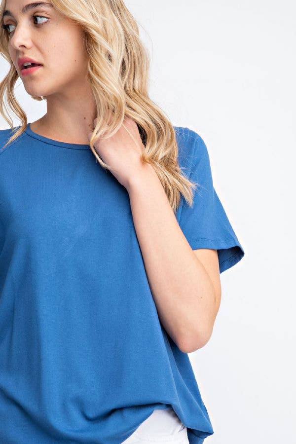Basic Scoop-neck Tee