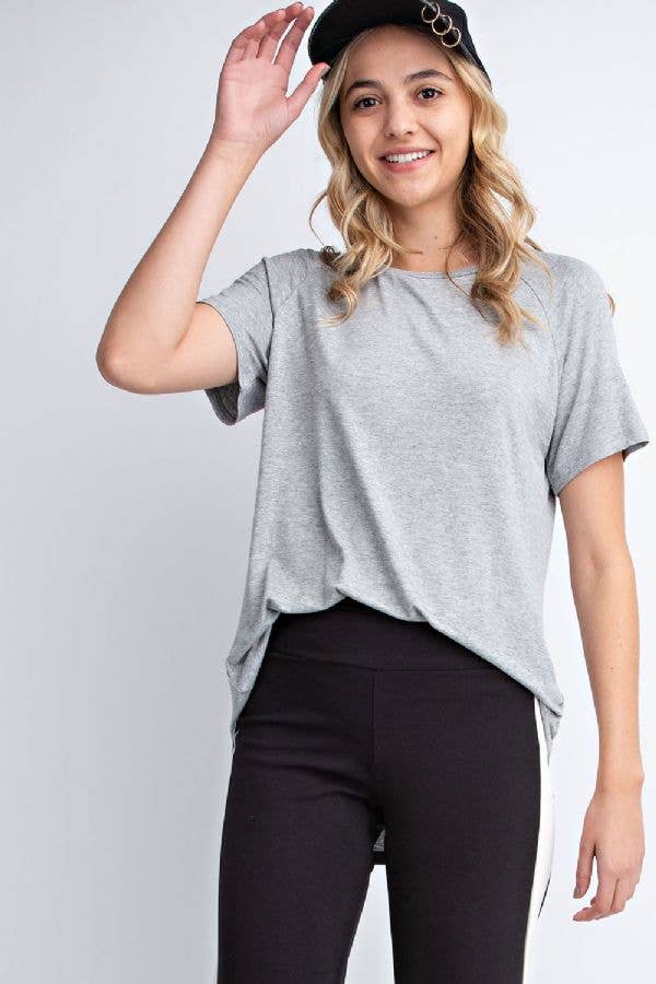 Basic Scoop-neck Tee