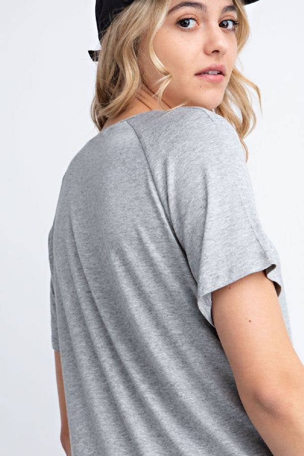 Basic Scoop-neck Tee