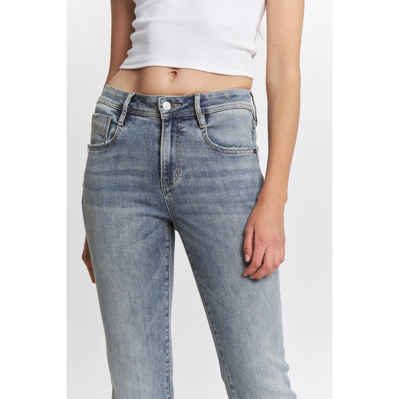 MICA: MID RISE BOOTCUT JEANS