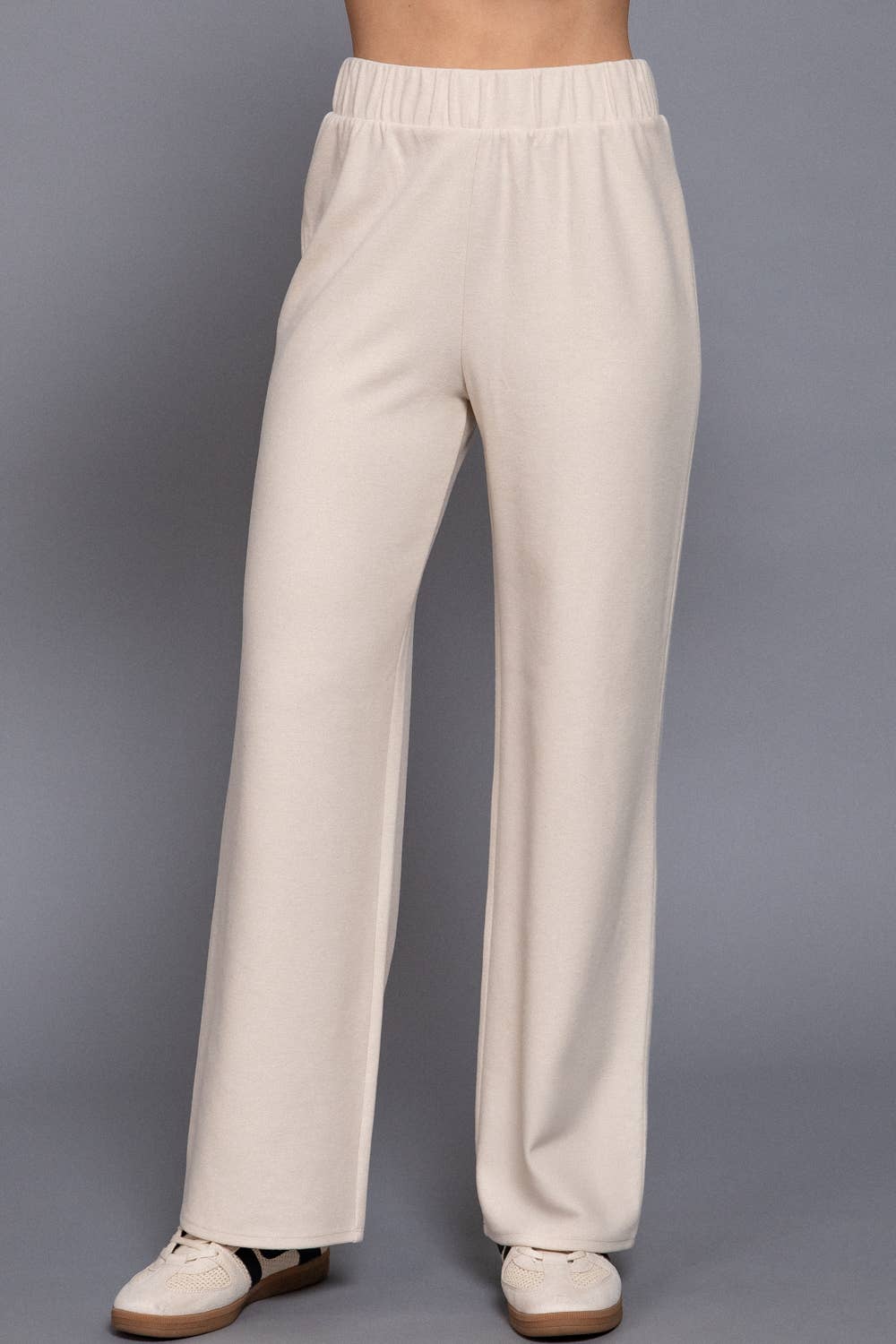 Elastic Waist Soft Knit Pants