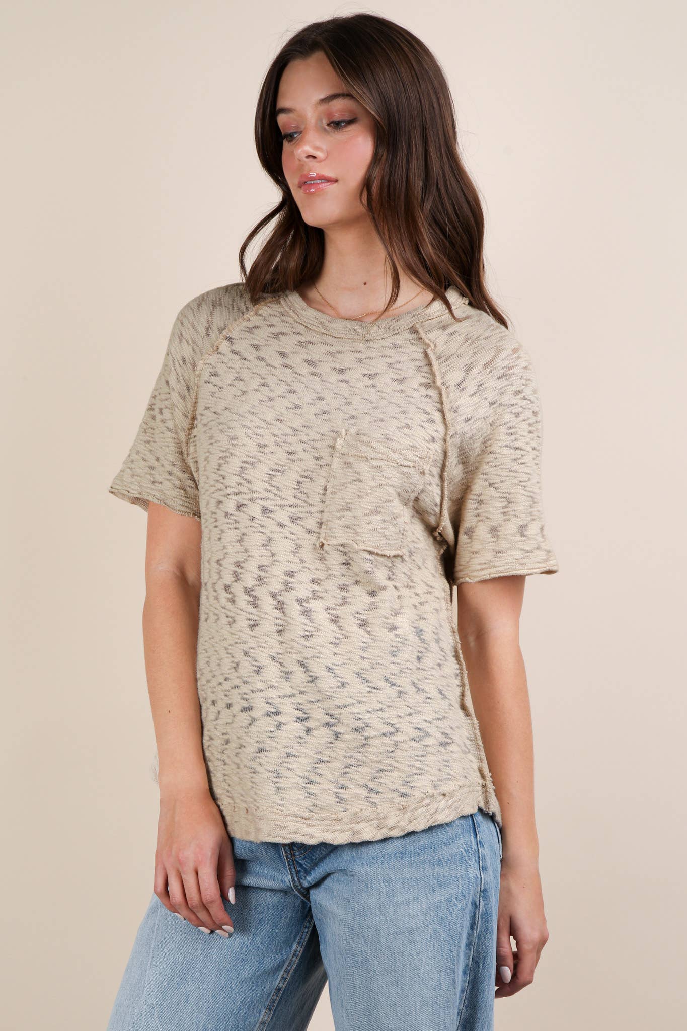 Curvy Patch Packet Top