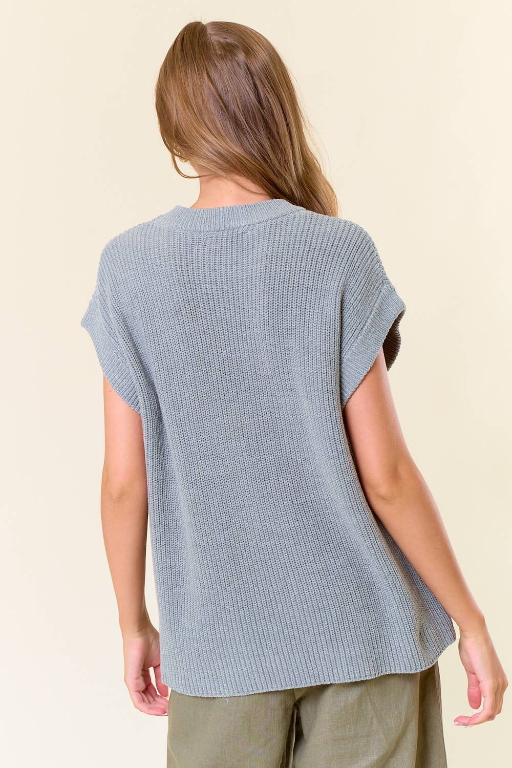 Ribbed Sweater Vest