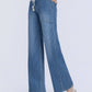 LV Pinstripe Wide Jeans