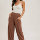 RELAXED BARREL PANTS WITH POCKETS