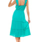 SMOCKED TOP RUFFLE DRESS