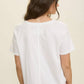 EXPOSED SEAM SHORT SLEEVE TOP