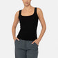 Square Neck Ribbed Tank Top