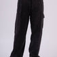 Crinkle Gauze Cargo Jogger Pants