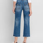 LV1355: HIGH RISE CROP UTILITY POCKET STRAIGHT JEANS