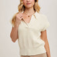 KNIT POLO SWEATER